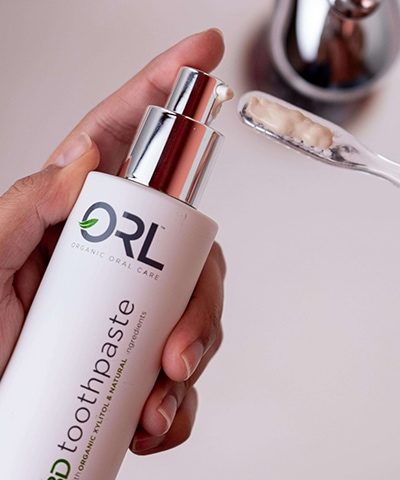Orl Cbd Toothpaste Applied